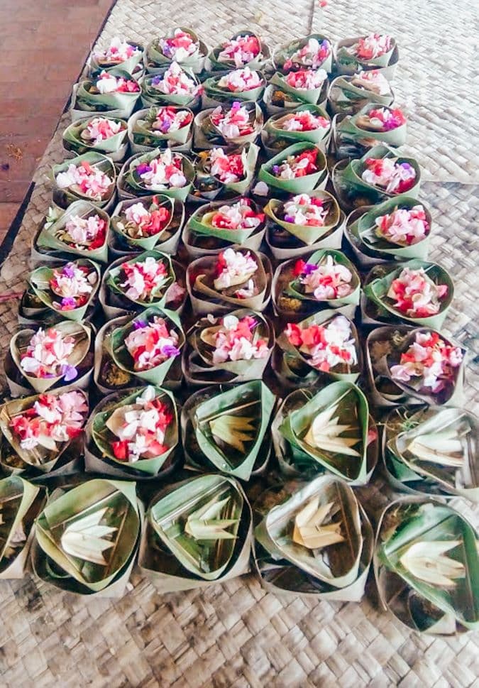 Balinese offering workshop